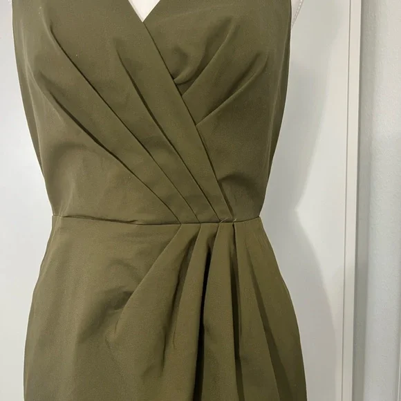 Adrianna Papell Olive Green Midi Dress - Picture 6 of 10